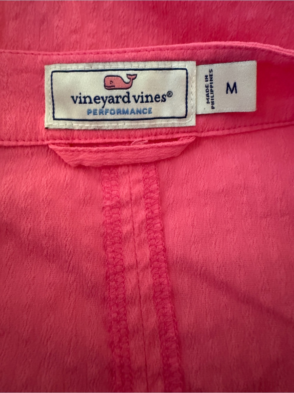 Vineyard Vines Pink Harbor Seersucker Performance Tunic Dress - Picture 4 of 6